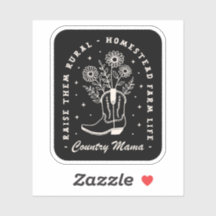 Country Mama Cowgirl Western zitiert schwarz