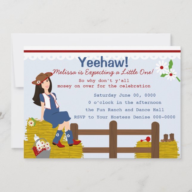 Country Mama Einladung (Vorderseite)