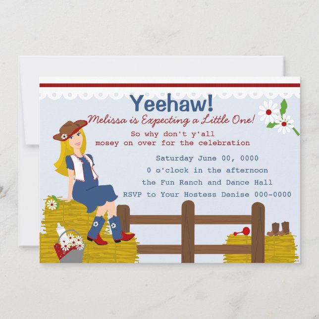 Country Mama Einladung (Vorderseite)