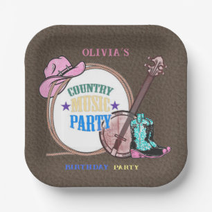Country Music Birthday Party Pappteller