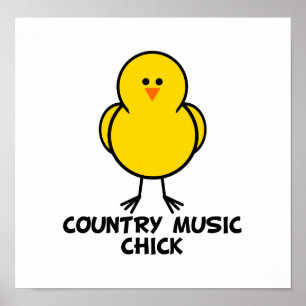 Country Music Chick Poster