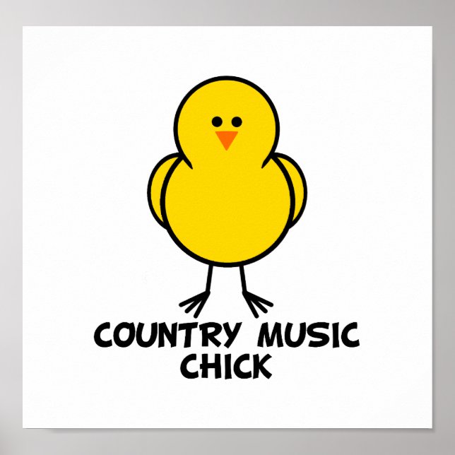 Country Music Chick Poster (Vorne)