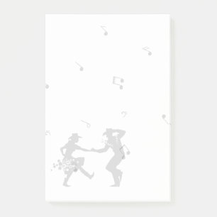 Country Music Dance Music Post-it Klebezettel