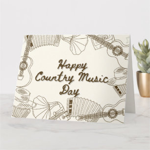 Country Music Day Karte