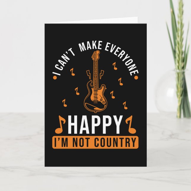 Country Music Funny Sprichwort Karte (Vorderseite)