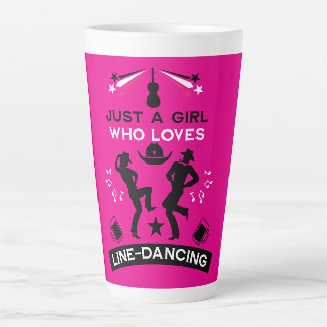 Country Music Line Tanz Milchtasse (Vorderseite)