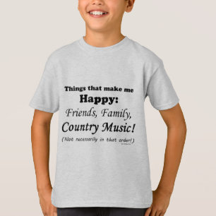Country Music macht mich glücklich T-Shirt