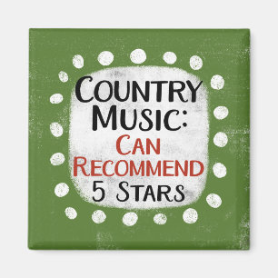 Country Music Review 5 Stars Kühlschrank Magnet