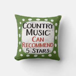 Country Music Review 5 Stars Throw Kissen