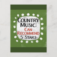 Country Music Review Carte postale 5 étoiles