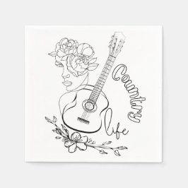 Country Music Serviette