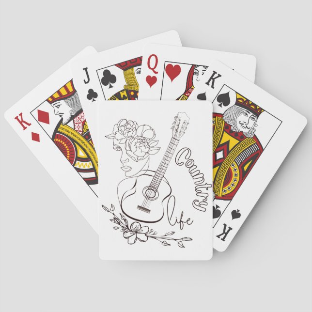 Country Music Spielkarten (Rückseite)