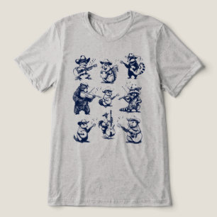 Country-Musik-Cowboy-Tiere-Bluegrass-Band Tri-Blend Shirt