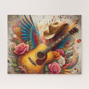 Country-Musik-Flügel-Gitarre