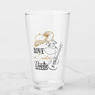 Country-Musik Glas