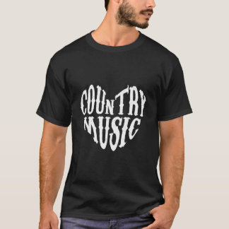 Country-Musik Ich liebe Country-Musik T-Shirt