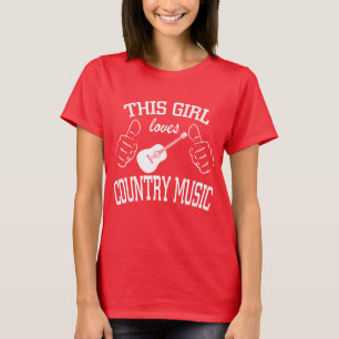 Country-Musik-Liebhaberin  Dieses Mädchen liebt Co T-Shirt