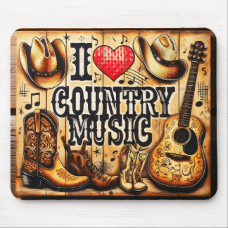 Country-Musik-Mauspad. Mousepad