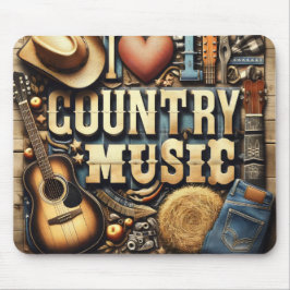 Country-Musik. Mousepad