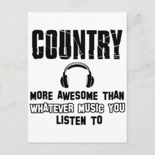 Country-Musik Postkarte