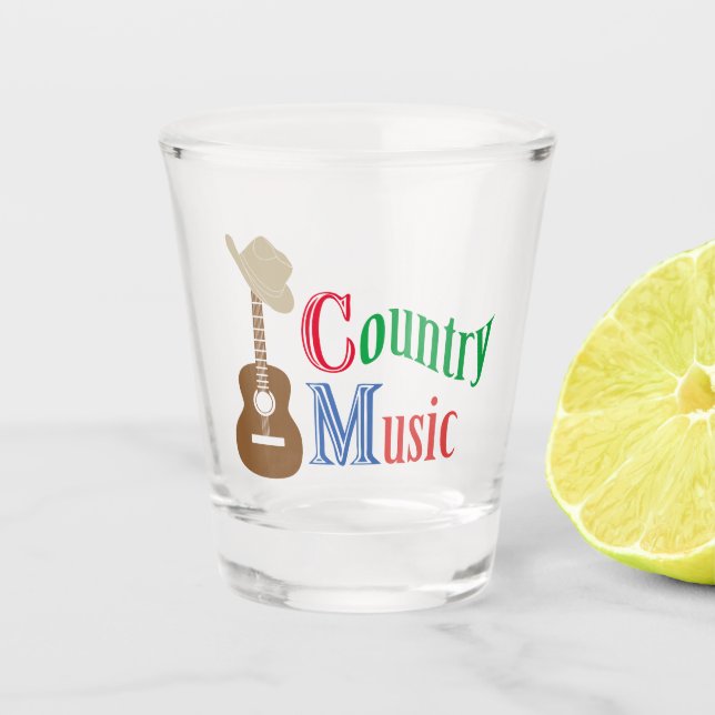 Country Musik Schnapsglas (Vorderseite)