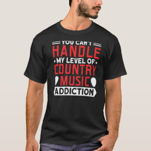 Country-Musik-Sucht Cowboy-Country-Song-Fans M T-Shirt