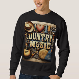 Country-Musik. Sweatshirt