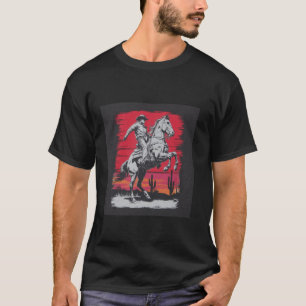 Country-Musik Texas Tier Pferd Cowboy T-Shirt