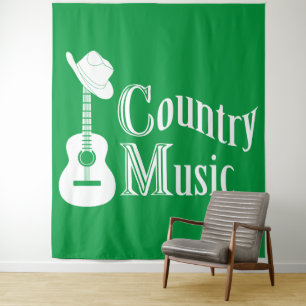Country Musik Wandteppich