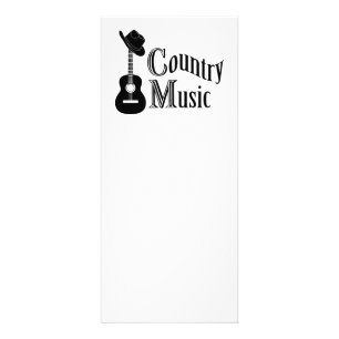 Country Musik Werbekarte