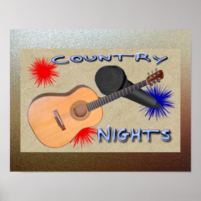 Country Nights Poster (Vorne)