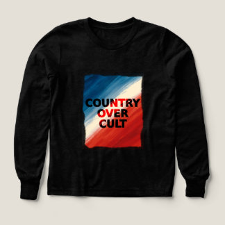 Country Over Cult – Patriotic Paint Streaks