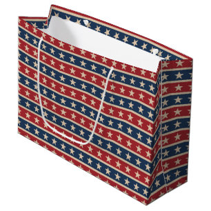 Country Patriotic Stars Streifen Große Geschenktas Geschenktüte