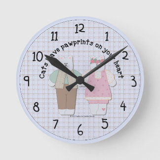 Country Paw-Uhr Runde Wanduhr