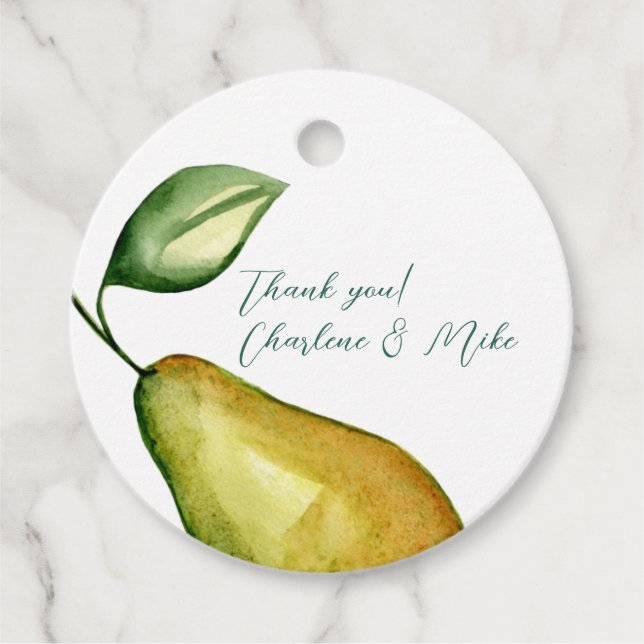 Country Peer-Gastgeschenk Hochzeit Geschenkanhänger (Vorderseite)