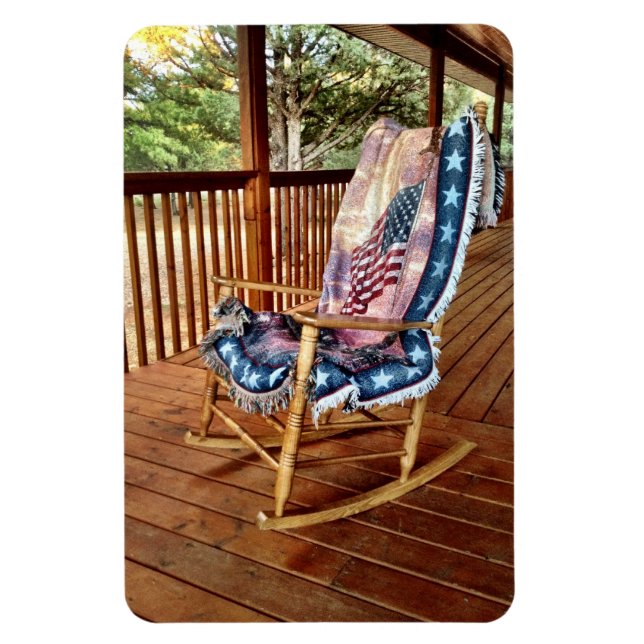 Country Porch Rocking-Vorsitz Flexible Magnet (Vertikal)