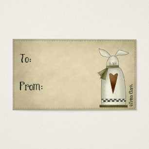 Country Primitive Bunny Design Geschenktasten