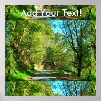 Country Road Fayette Landkreis Poster