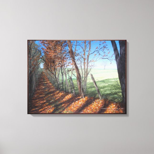 "Country Road" Kunstlandschaft Leinwanddruck (Vorderseite)