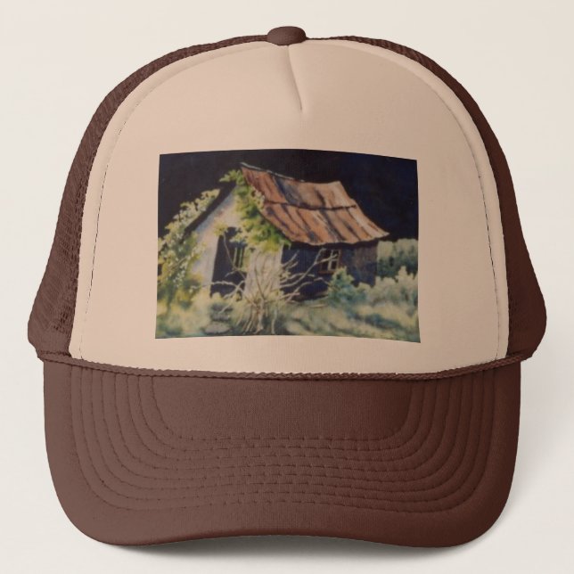 Country Roads vieux chien maison Casquette (Devant)