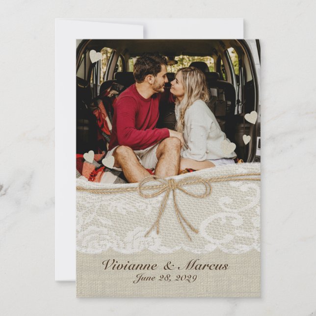 Country Romance Save the Date (Vorderseite)