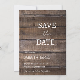 Country Rustic Dinner Probe Hochzeitsschrift Save The Date