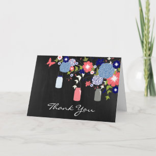 Country Rustic Mason Jar Dankeschön Karte