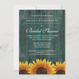 Country Rustic Sonnenblume Brautdusche Einladungen