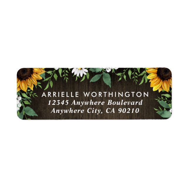 Country Rustic Sonnenblume Daisy Barn Wood Wedding (Vorne)