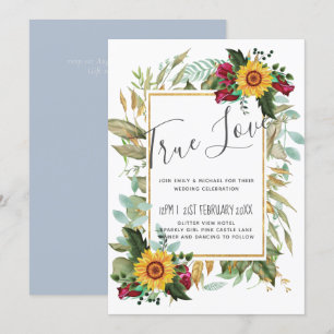 Country Rustic Sonnenblumen Burgund Rose Hochzeit