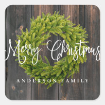 Country Rustic Wood frohe Weihnachtsgrüße