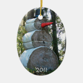 Country Snowman Ornament