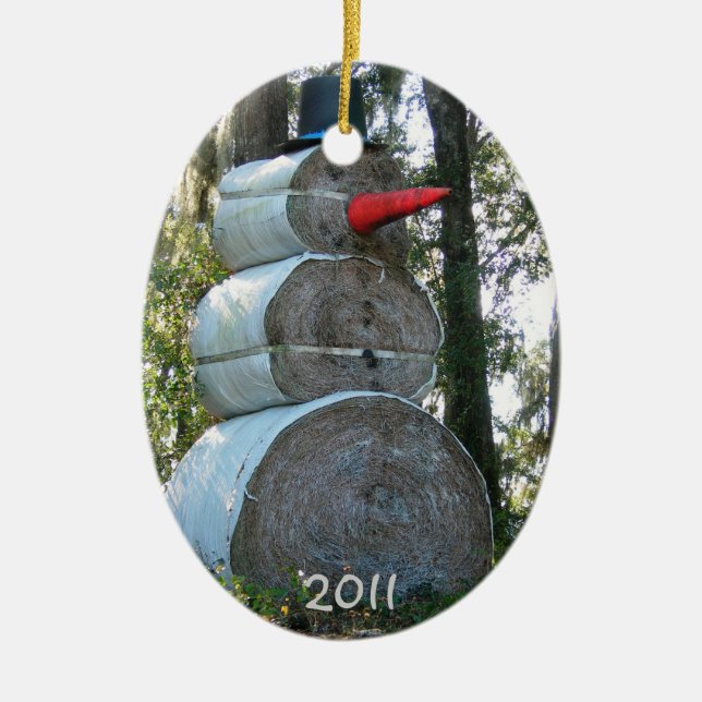 Country Snowman Ornament (Vorne)