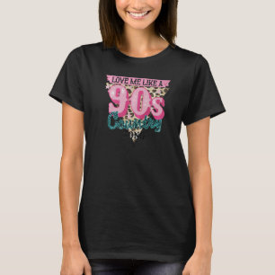 Country-Song-Musik 90er Leopard Western-Country-Ku T-Shirt